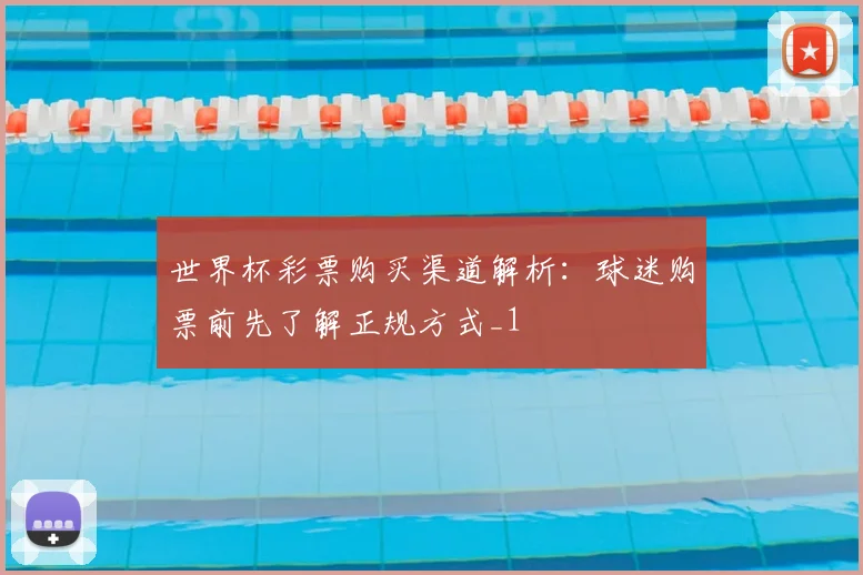 世界杯彩票购买渠道解析：球迷购票前先了解正规方式_1